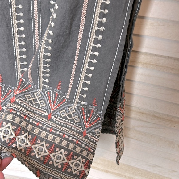 Johnny Was LA Linen Side Slit Maxi Skirt. Size Small - Picture 5 of 10